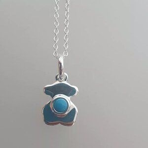 Tous Sterling Silver and Turquoise Necklace